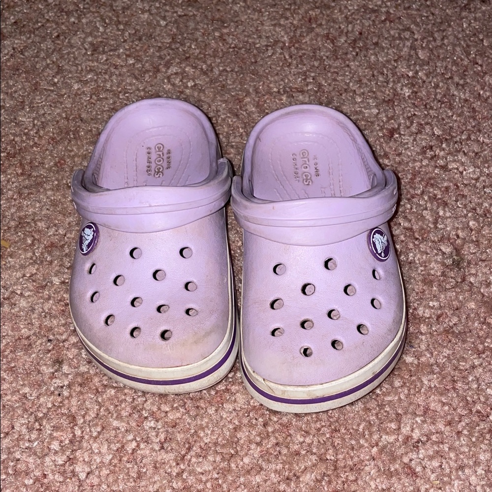 CROCS Kids Light Purple Slip-On Sandals
